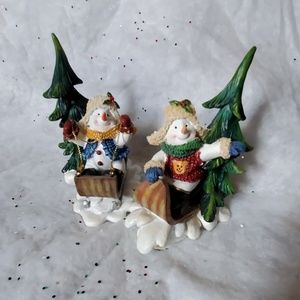 Home Interiors snowman figurines